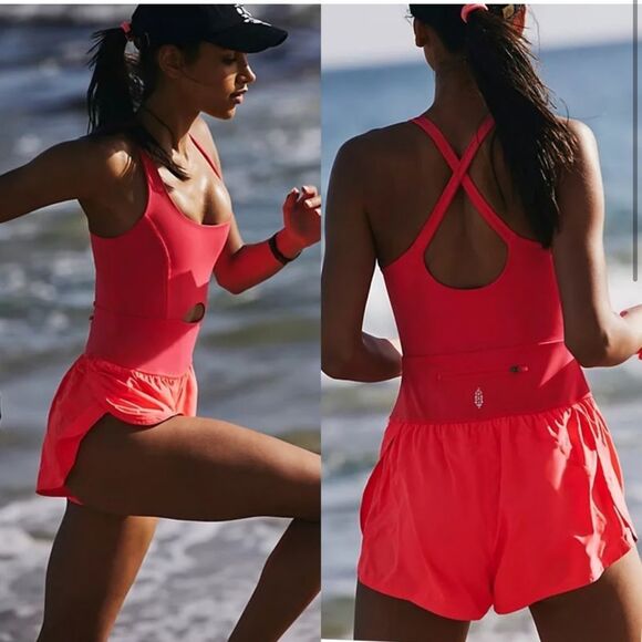 Free People Righteous Sunrise Romper Medium - Picture 1 of 5